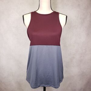 VS Pink racerback athletic maroon gray tank top XS